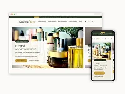 Cosmetics e-shop with product recommendations - E-commerce