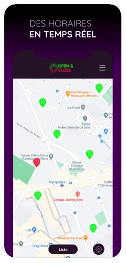 Open & Close / Lancement d'un service - Application mobile
