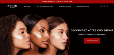 Site e-commerce Beauté - Website Creation