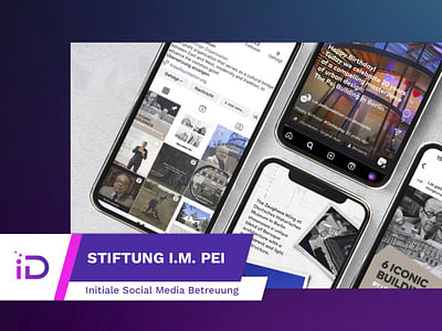 Stiftung I.M. Pei: Initiale Social Media Betreuung - Réseaux sociaux
