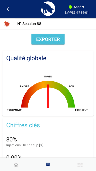 Application mobile liée à une seringue connectée - Mobile App