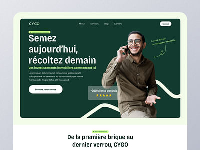 Partenaire immobilier pour vos investissements. - Création de site internet