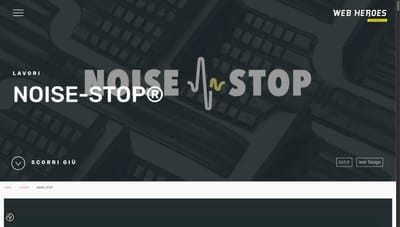 NOISE-STOP: sito multilingua per sistemi antirumore - E-Commerce