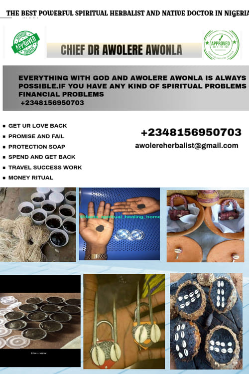 The Best Powerful Spiritual Herbalist Native Doctor In Nigeria+2348156950703 cover