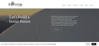 Iristone Consulting website - Website Creatie
