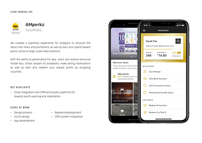 AMperkz — Mobile Apps for AsiaMalls - Ergonomy (UX/UI)