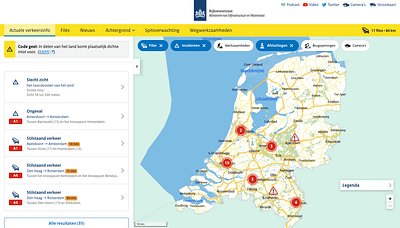 RWS Verkeersinfo (rwsverkeersinfo.nl) - Webanwendung
