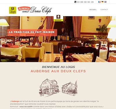 Auberge Aux Deux Clefs - Website Creatie