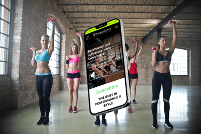 Website for activewear shop - Graphic Design