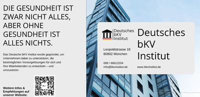 Firmenpräsentation Institut - Ontwerp