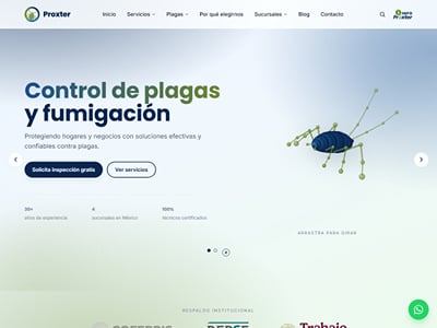 Proxter: WordPress to Next.js migration for a pest control company - SEO