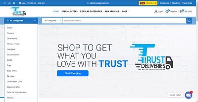 Trust Deliveries Online Store - E-commerce