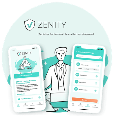 ZENITY, application mobile IOS/Android - Webseitengestaltung