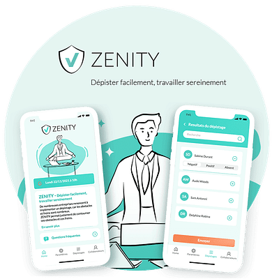 ZENITY, application mobile IOS/Android - Ergonomie (UX/UI)