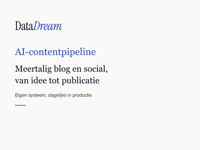 AI-contentpipeline: meertalig blog en social, van idee tot publicatie - Artificial Intelligence