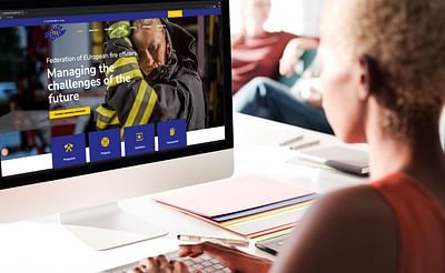 Website voor Federation of EUropean fire officers - Website Creatie