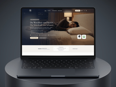 Entwicklung eines conversionstarken Onlineshops für Luxus-Bettwaren - Webseitengestaltung