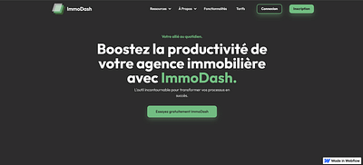 ImmoDash - Création de site internet