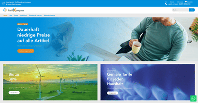 Website für Tarifkompass - Webseitengestaltung