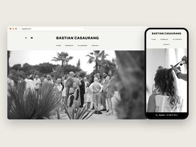 Peak Prod, portfolio d'un vidéaste de mariage à Montpellier - Création de site internet