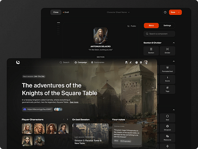 Site vitrine & interfaces Quest Mate - Administration web