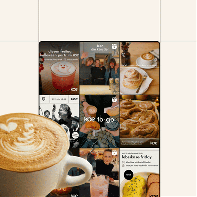 Building a Café Brand from Zero: koe - Redes Sociales