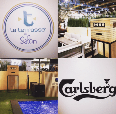 Animation sur la terasse du salon pour Carlsberg - Evenement