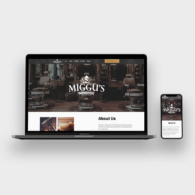 Website Design Miggu's Barbershop - Branding & Positioning