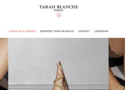 Création site e-commerce Tarah Blanche - E-commerce