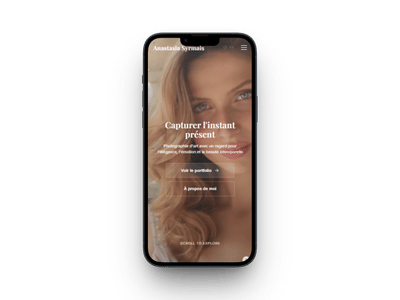 Portfolio Photographe - Création de site internet