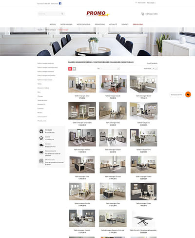 Site E-commerce pour un magasin de meubles - Création de site internet