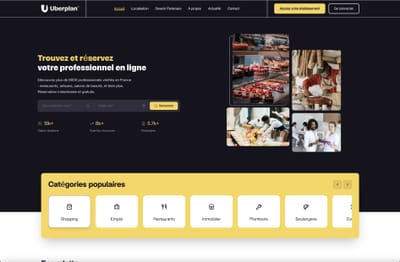 Site web UberPlan : design et développement sur mesure - Création de site internet