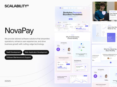 SaaS Development for NovaPay - Website Creation
