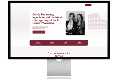 OmniaPatrimoine - Création de site internet