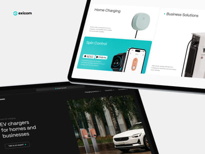 Revamped website for top EV charger maker - Webseitengestaltung