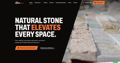 Stone Library: a website that sells the stone - Webseitengestaltung