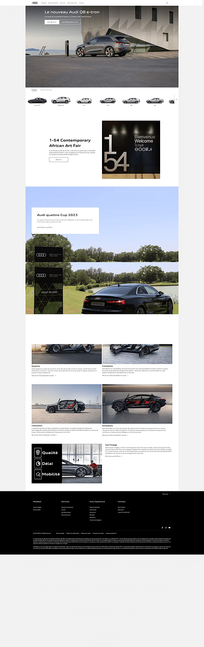 Site web Automobile - Audi Maroc - Estrategia digital