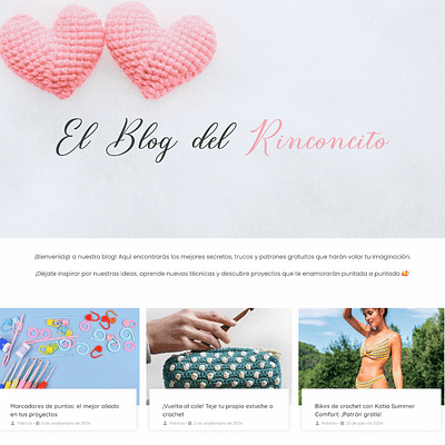 Blog y web - El Rincón de la Tejedora - Image de marque & branding