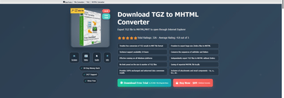GainTools TGZ to MHTML Converter - Desarrollo de Software