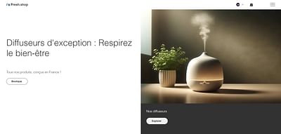 Concept de site ecommerce - Création de site internet