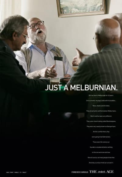 JUST A MELBURNIAN - Advertising