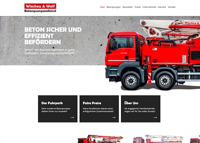 W&W Betonpumpendienst – Erfolgreich zurück im Netz - Fotografie