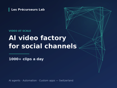 AI video factory: 1000+ clips a day for social channels - Intelligence Artificielle