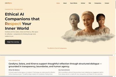Cerafyna - AI Companion Platform - Intelligence Artificielle