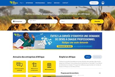 Go Africa online, le réseau professionnel Africain - SEO