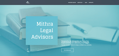 Desarrollo Web en WordPress: Mithra Legal Advisors - Website Creation