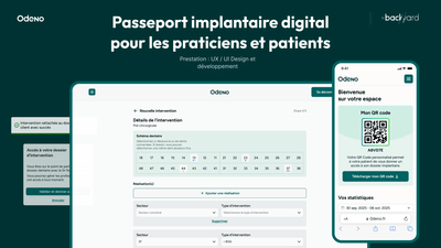 Passeport implantaire digital pour les praticiens et patients : Odeno - Application web