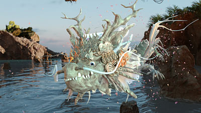 Animation 3D pour l'attraction Dragon Ride - Eventos
