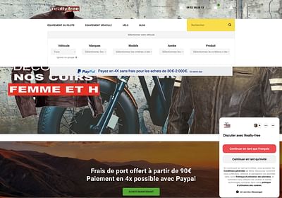 SITE E-COMMERCE REALLY-FREE - Création de site internet