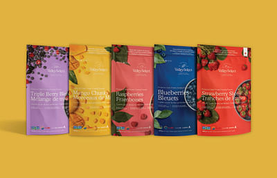 Packaging Design for Valley Select Frozen Fruits - Digital Strategy